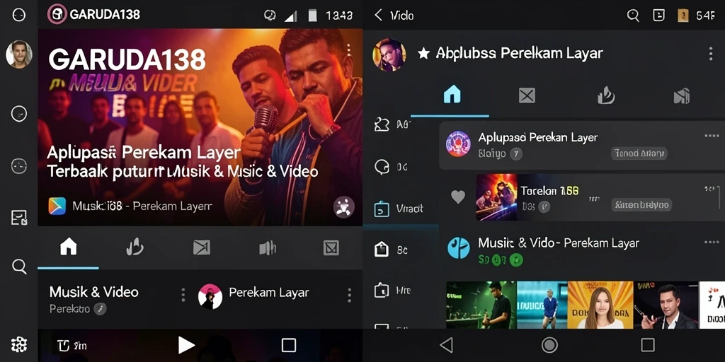 Tampilan antarmuka GARUDA138 yang sederhana dan fungsional untuk perekaman layar.