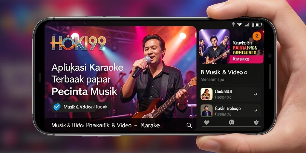 Tampilan antarmuka HOKI99 yang interaktif dan menarik untuk karaoke.
