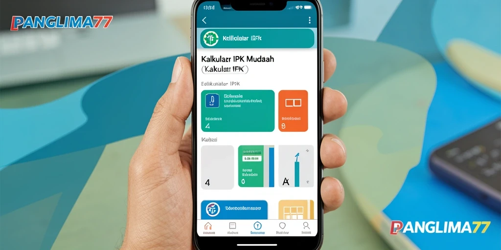 Antarmuka aplikasi Kalkulator IPK yang sederhana dan intuitif.
