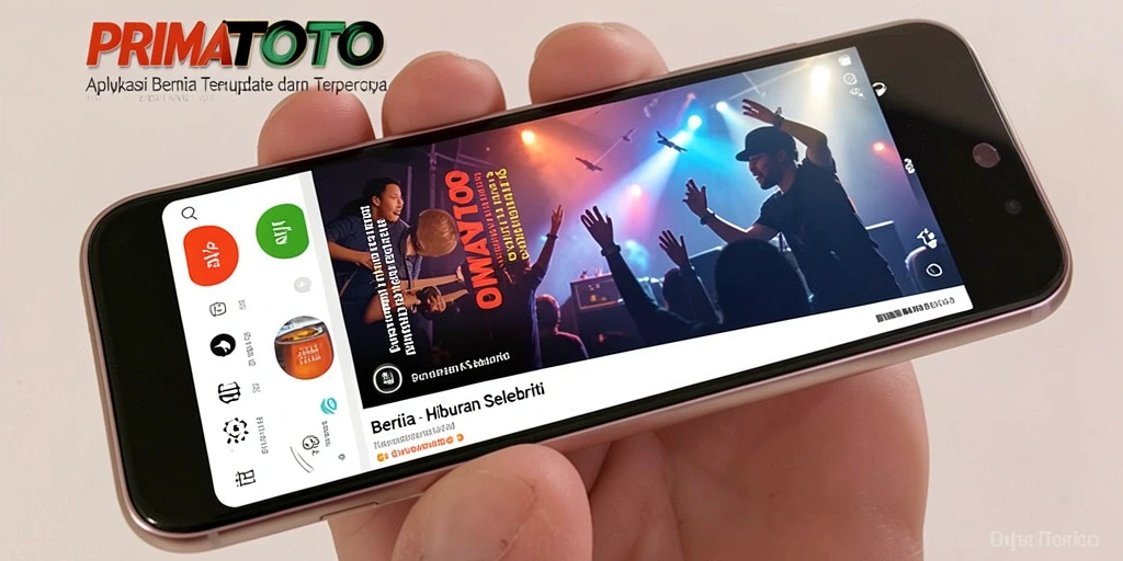 Antarmuka user-friendly PRIMATOTO yang menampilkan berita selebriti terkini.