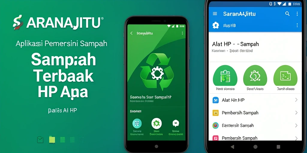 Tampilan antarmuka SARANAJITU dengan fitur Pembersih Sampah yang efisien.