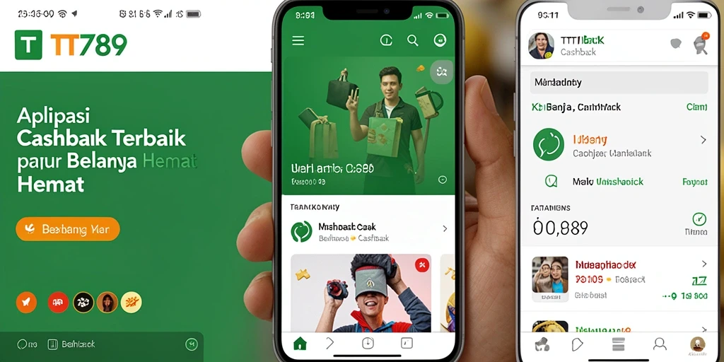 Tampilan antarmuka aplikasi TT789 yang sederhana dan efisien untuk penggunaan cashback.
